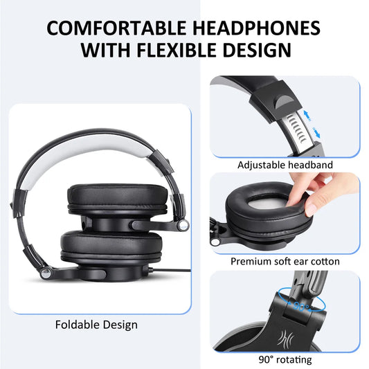 OneOdio Over-Ear Gaming Headphones – Powerful Audio, Comfortable Fit, and Flexible Mic for Gaming Sessions"