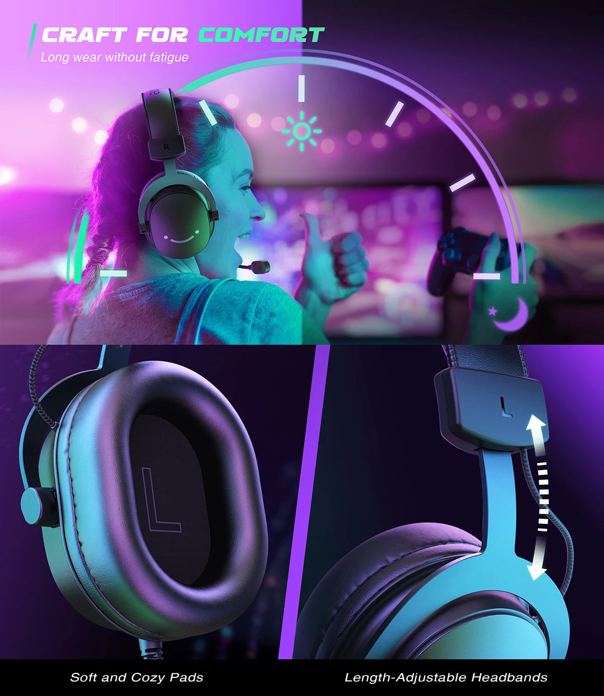 "FIFINE Gaming Headphones Mixer-H9 – Immersive Audio and Comfort for PC, Mac, and Consoles"