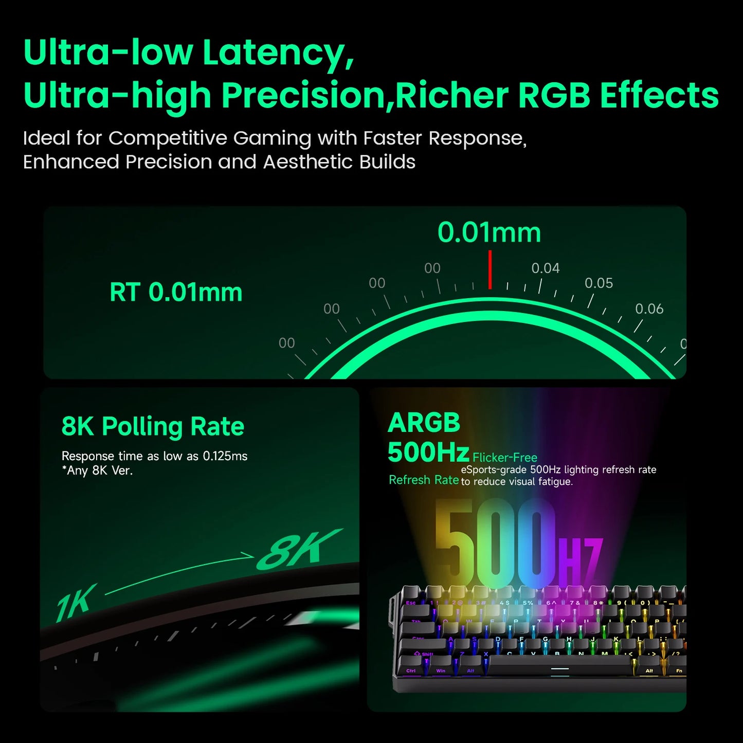 Akko MonsGeek FUN60 Mechanical Keyboard Magnetic Switch