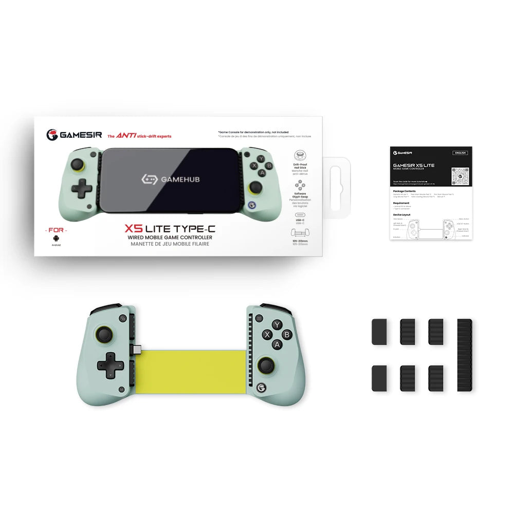 GameSir X5 Lite Mobile Gaming Controller for Android & iPhone 15/16 – Hall Effect Joystick Portable Gamepad