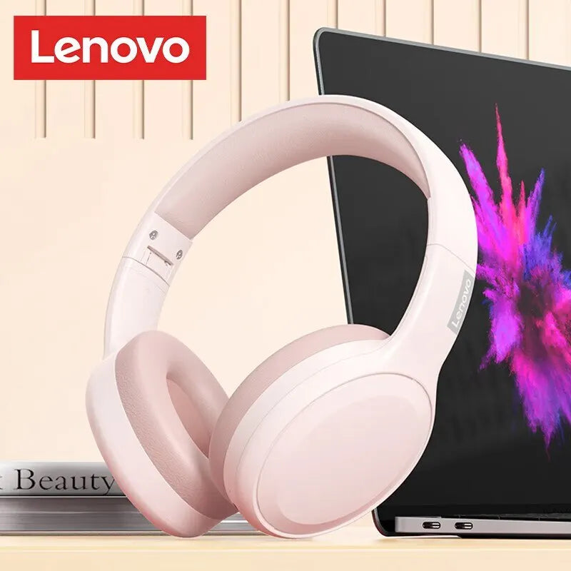 "Lenovo TH30 Wireless Headset – High-Quality Sound, Portable Design, Built for Everyday Use"
