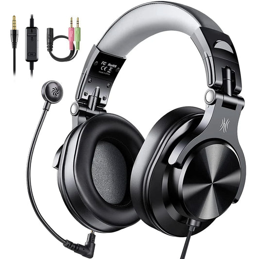 OneOdio Over-Ear Gaming Headphones – Powerful Audio, Comfortable Fit, and Flexible Mic for Gaming Sessions"