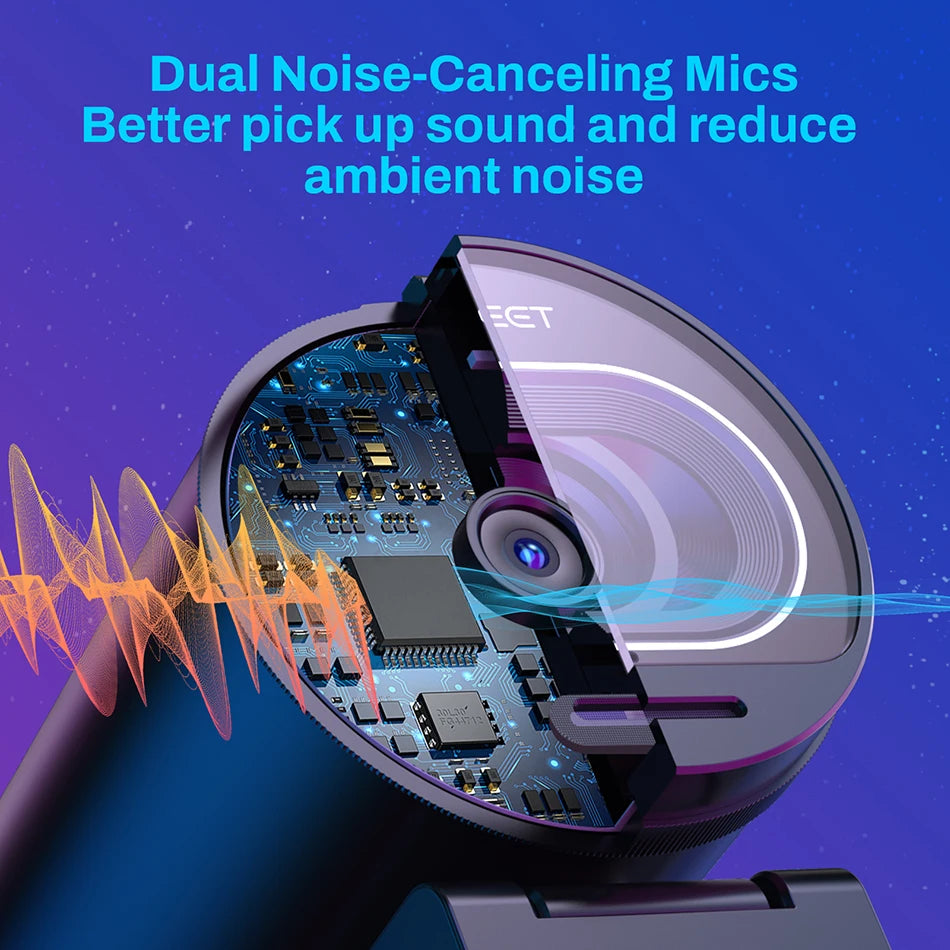 Webcam 4K Streaming Web Camera 1080P 60FPS